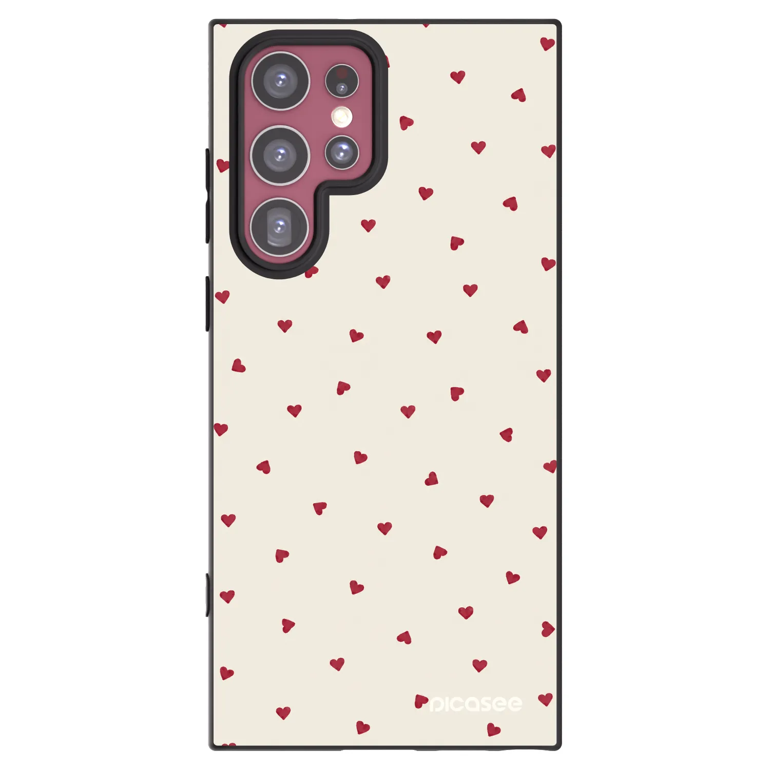 Picasee silikónový čierny obal pre Samsung Galaxy S22 Ultra 5G - Little Love