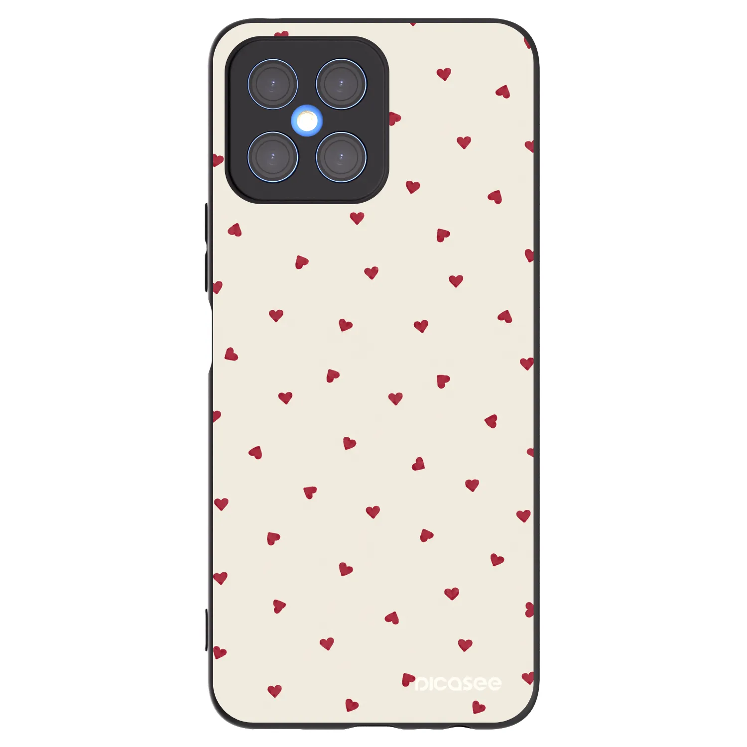 Picasee silikónový čierny obal pre Honor X8 4G - Little Love