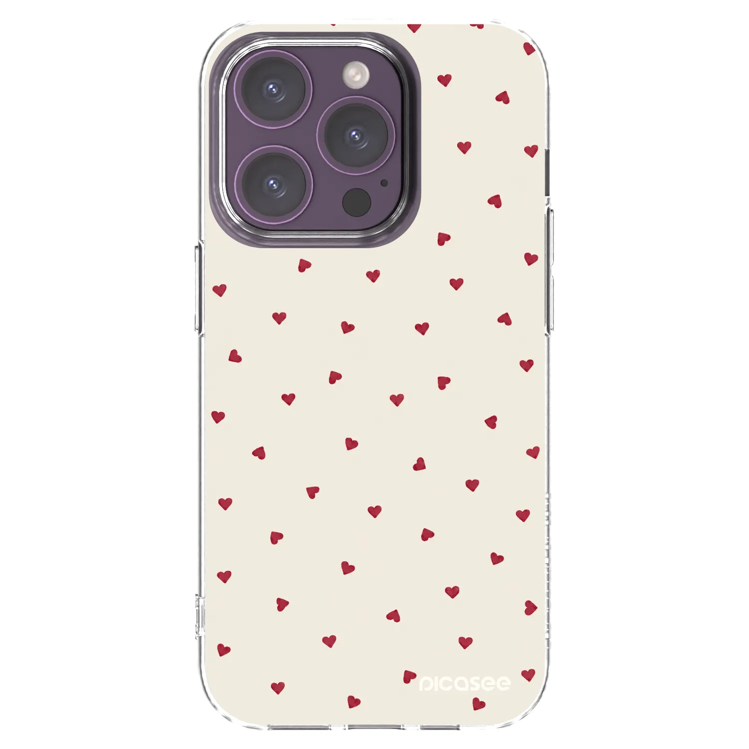 Picasee silikónový prehľadný obal pre Apple iPhone 14 Pro - Little Love