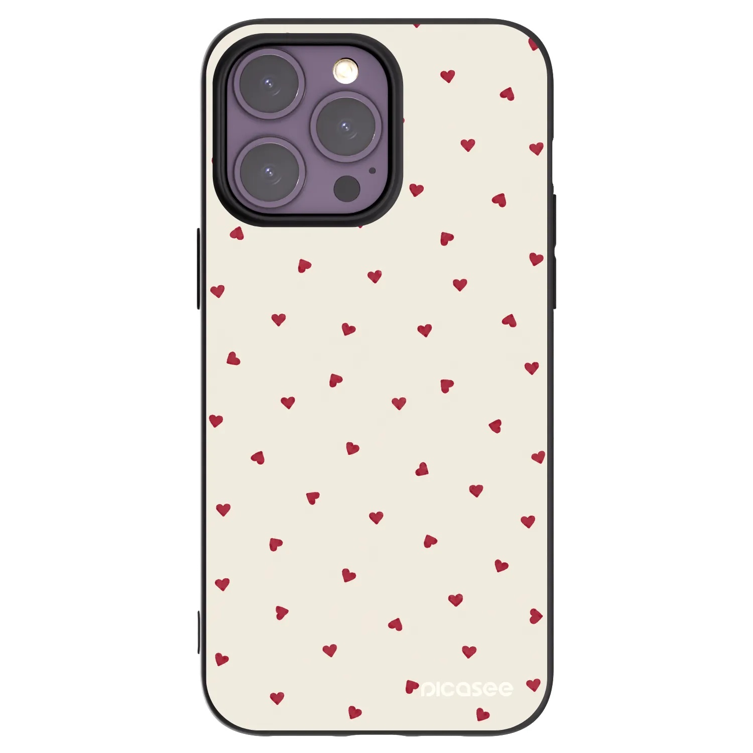 Picasee silikónový čierny obal pre Apple iPhone 14 Pro Max - Little Love