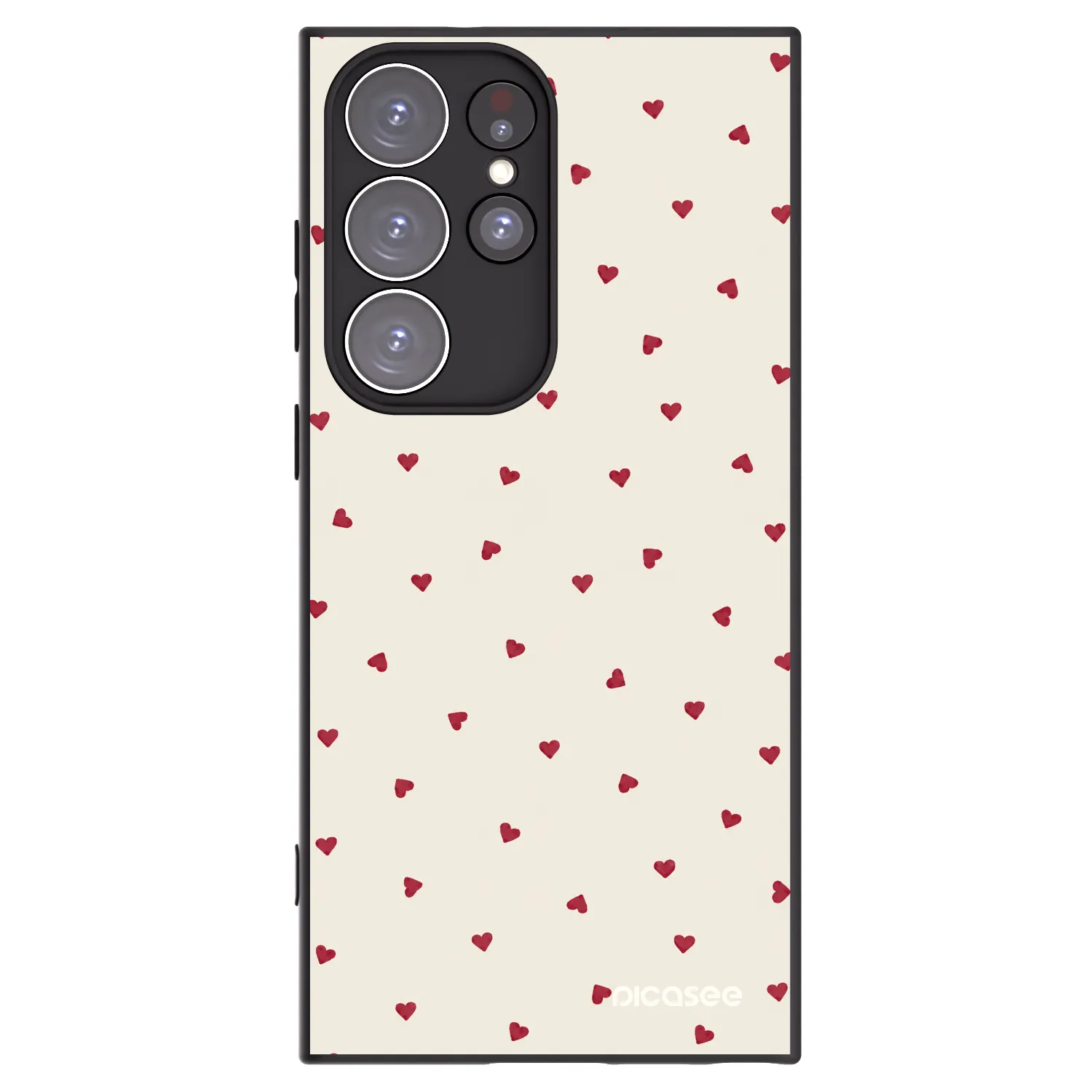 Picasee silikónový čierny obal pre Samsung Galaxy S23 Ultra 5G - Little Love