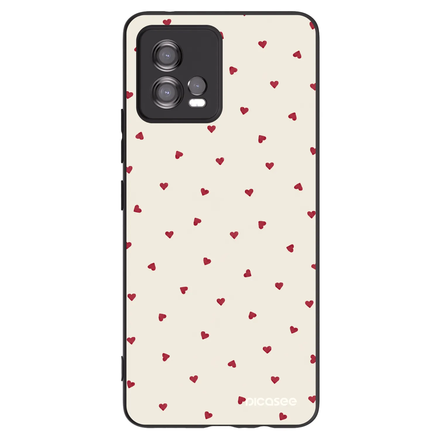 Picasee silikónový čierny obal pre Motorola Moto G72 - Little Love