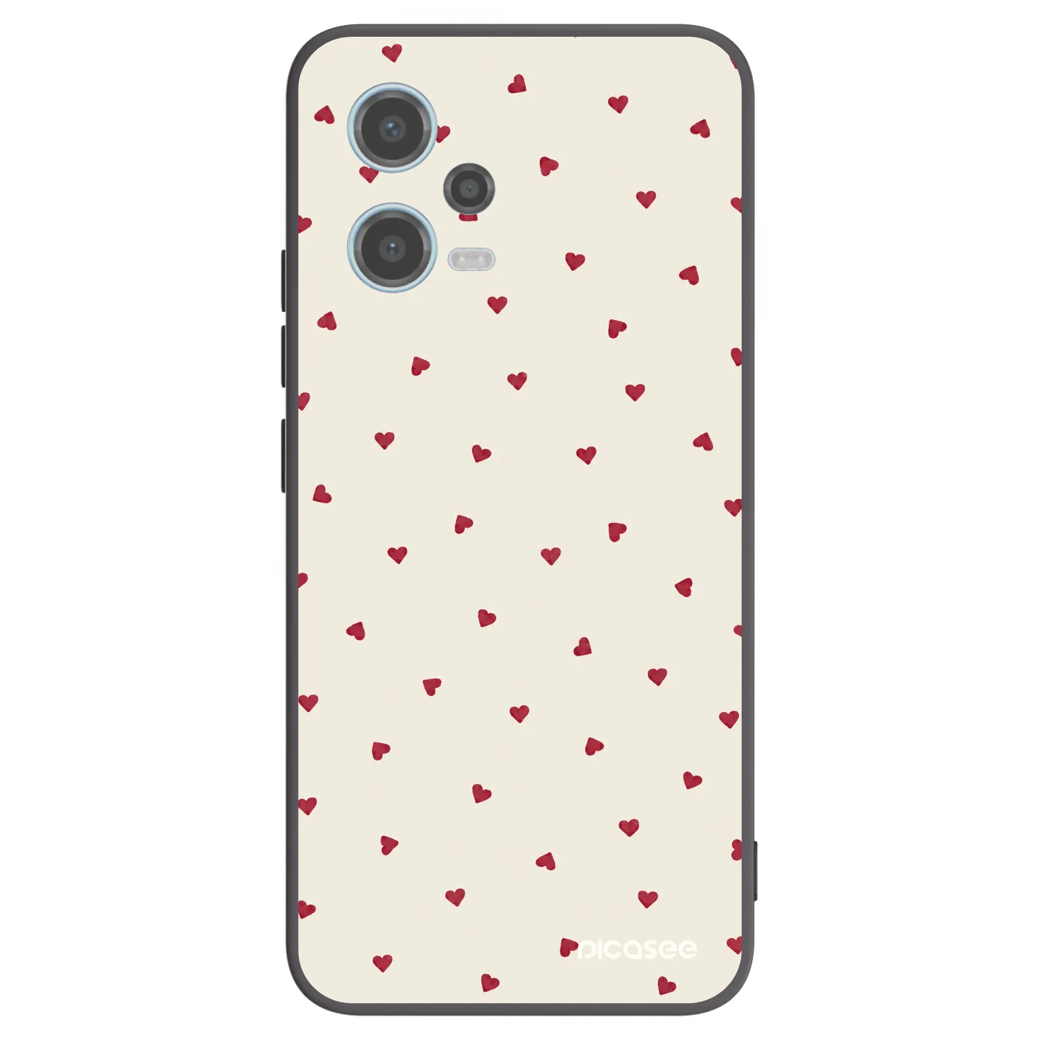 Picasee silikónový čierny obal pre Xiaomi Redmi Note 12 5G - Little Love