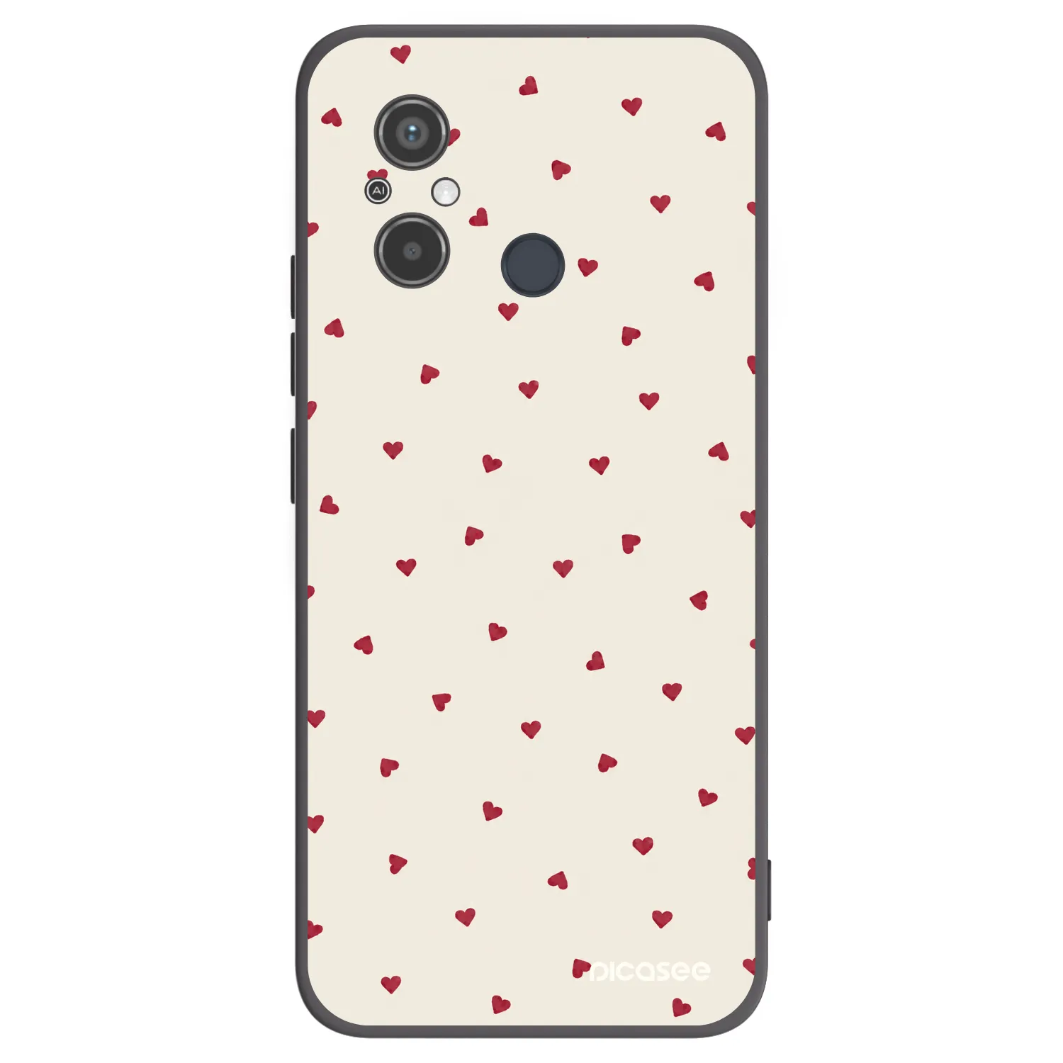 Picasee silikónový čierny obal pre Xiaomi Redmi 12C - Little Love