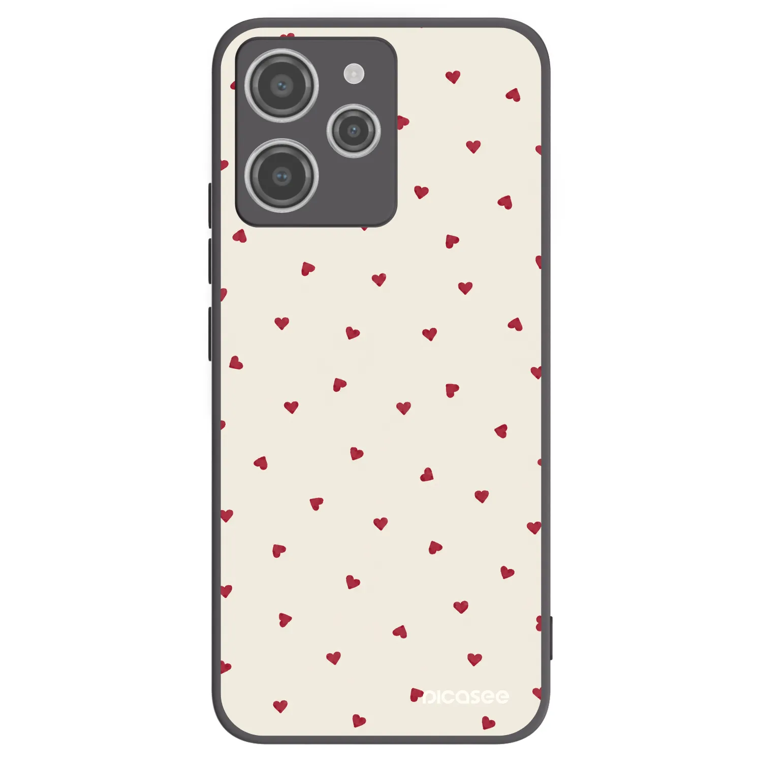 Picasee silikónový čierny obal pre Xiaomi Redmi 12 4G - Little Love