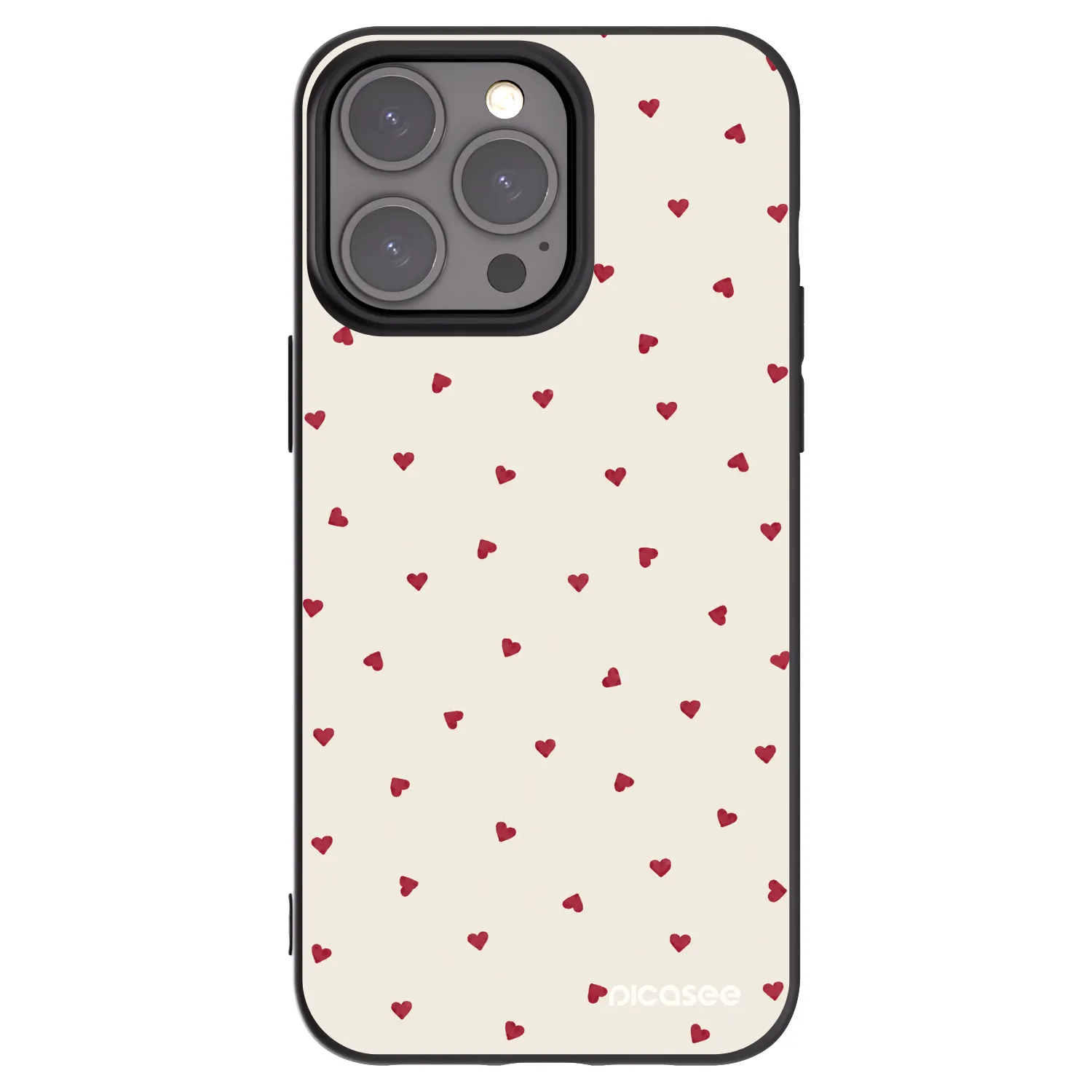 Picasee silikónový čierny obal pre Apple iPhone 15 Pro Max - Little Love