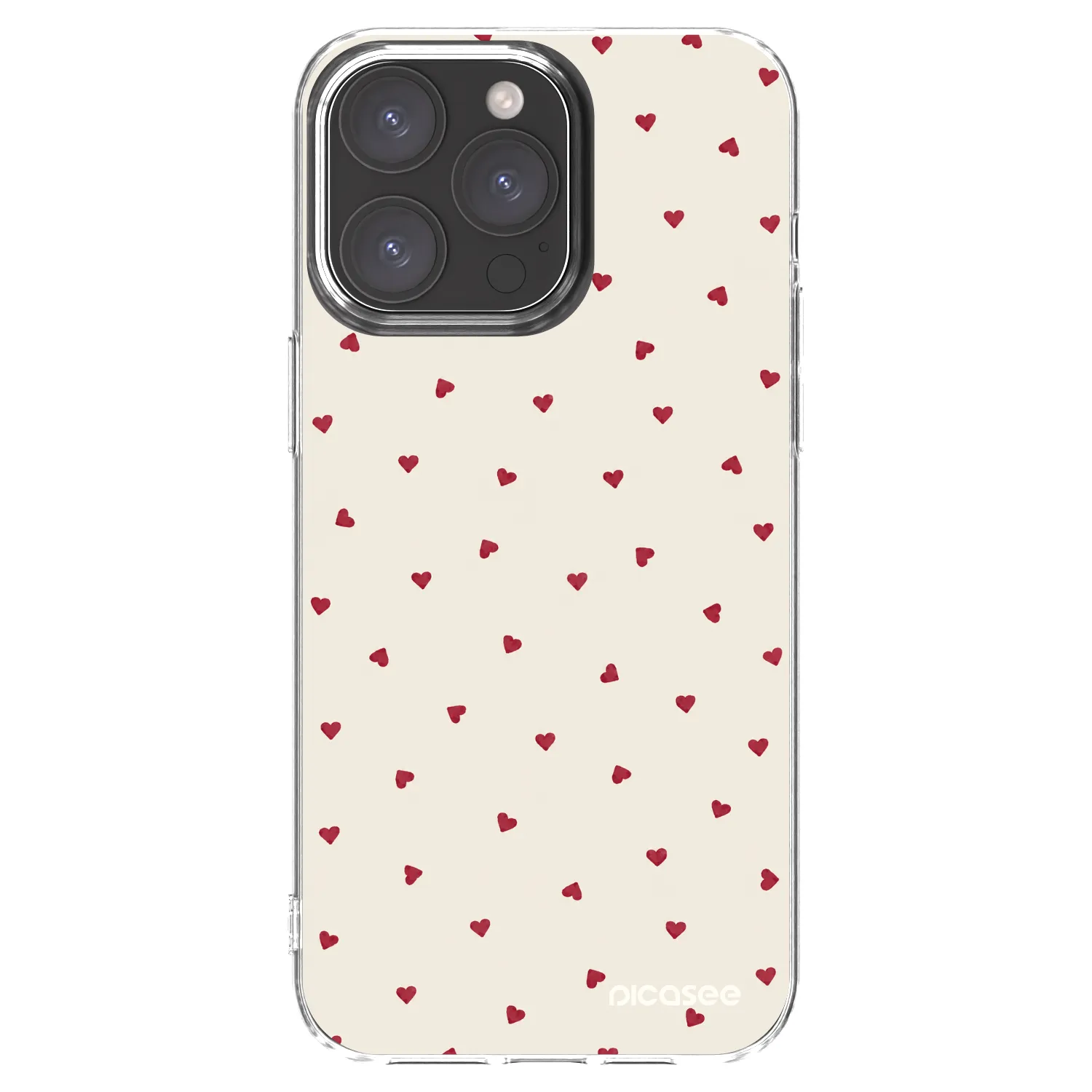 Picasee silikónový prehľadný obal pre Apple iPhone 15 Pro Max - Little Love