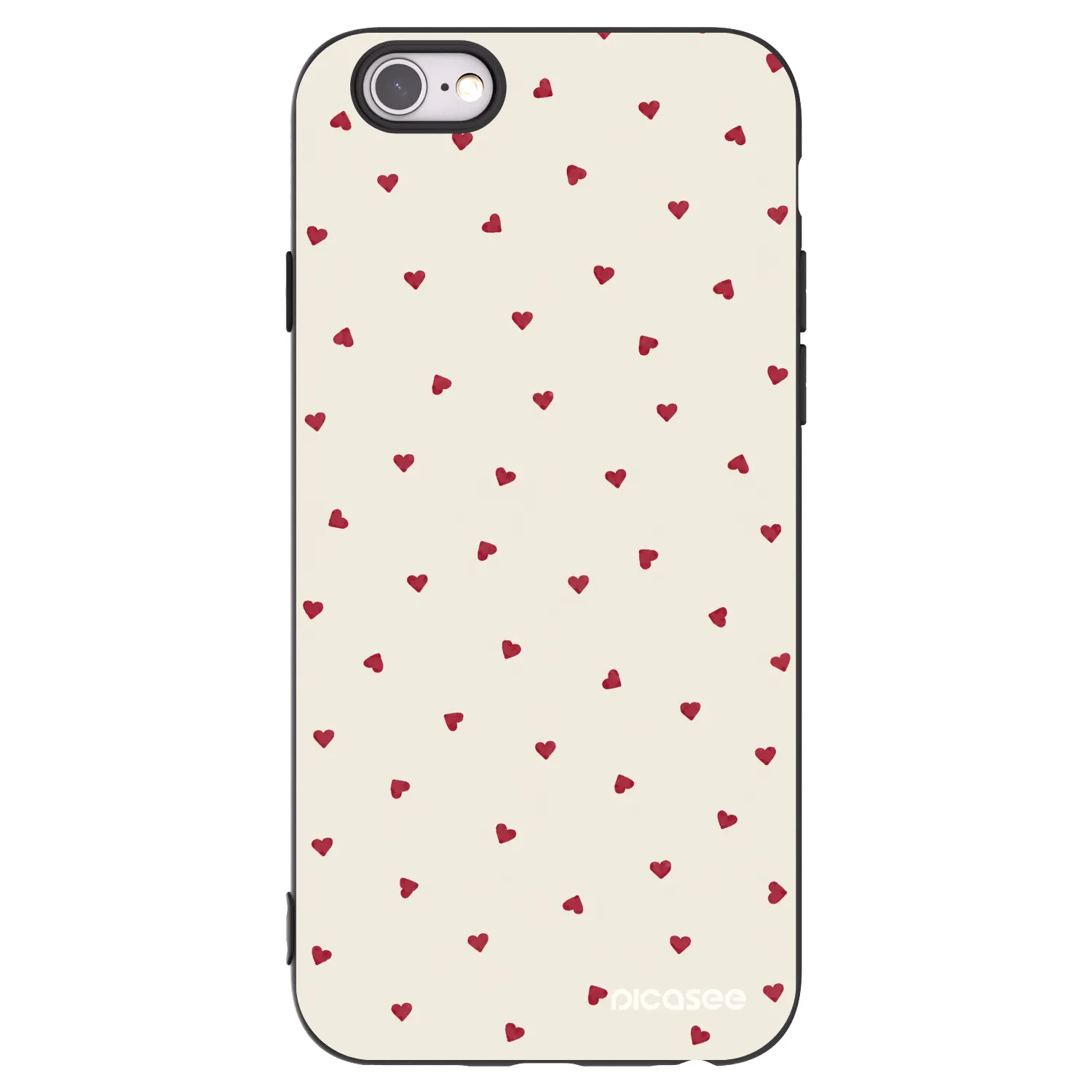 Picasee silikónový čierny obal pre Apple iPhone 6/6S - Little Love