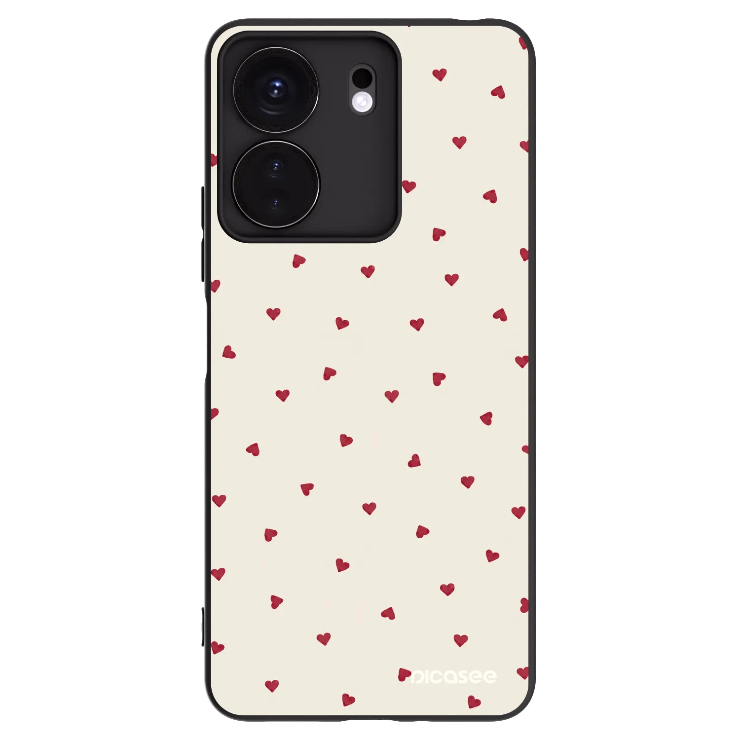 Picasee silikónový čierny obal pre Xiaomi Redmi 13C 4G - Little Love