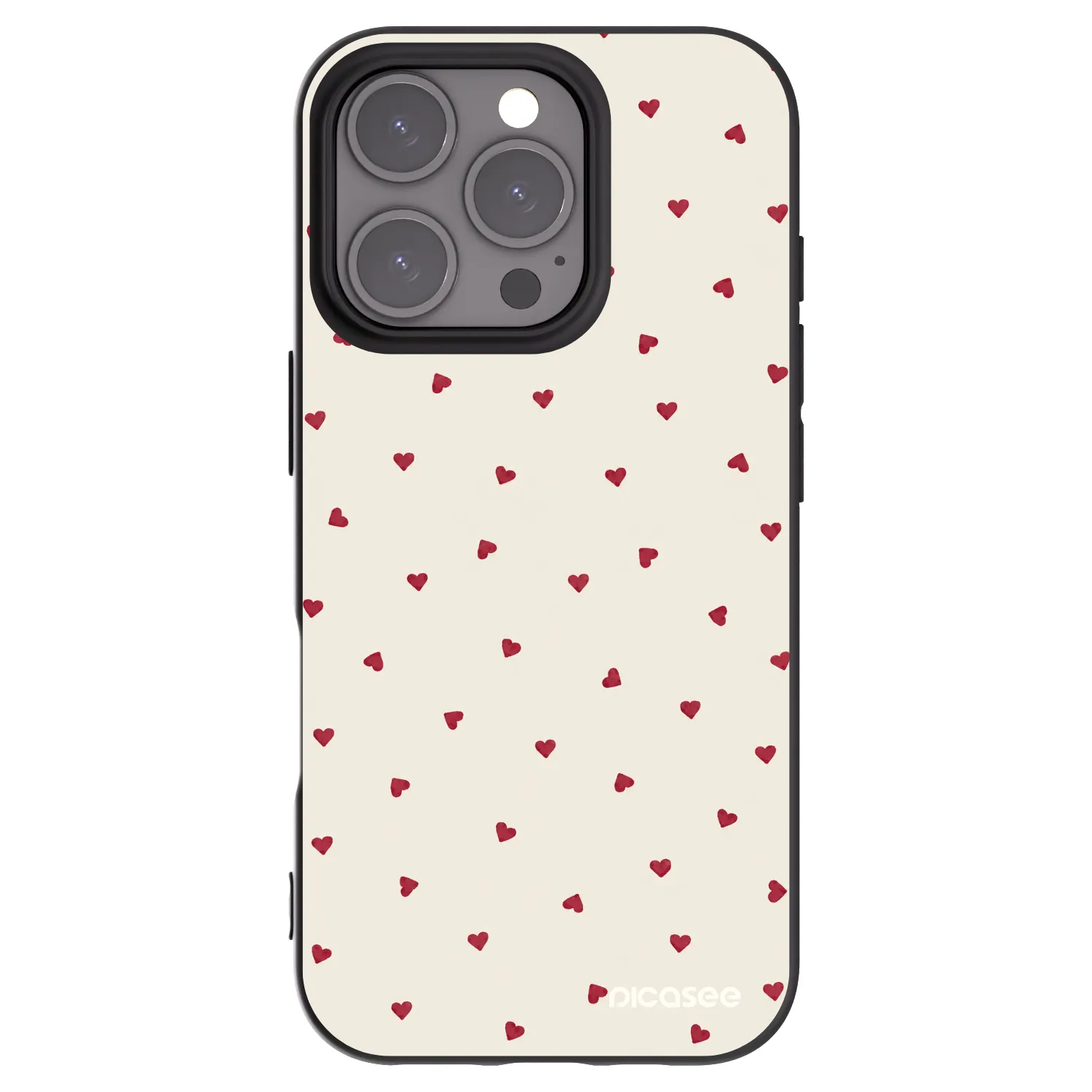 Picasee silikónový čierny obal pre Apple iPhone 16 Pro - Little Love