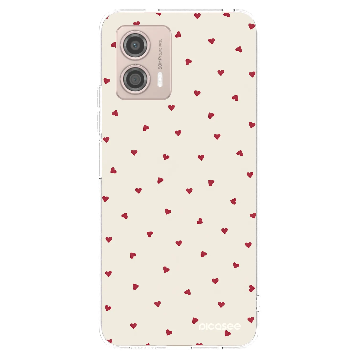Picasee silikónový prehľadný obal pre Motorola Moto G53 5G - Little Love