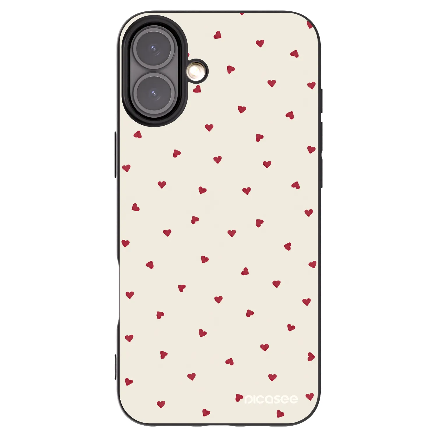Picasee silikónový čierny obal pre Apple iPhone 16 Plus - Little Love