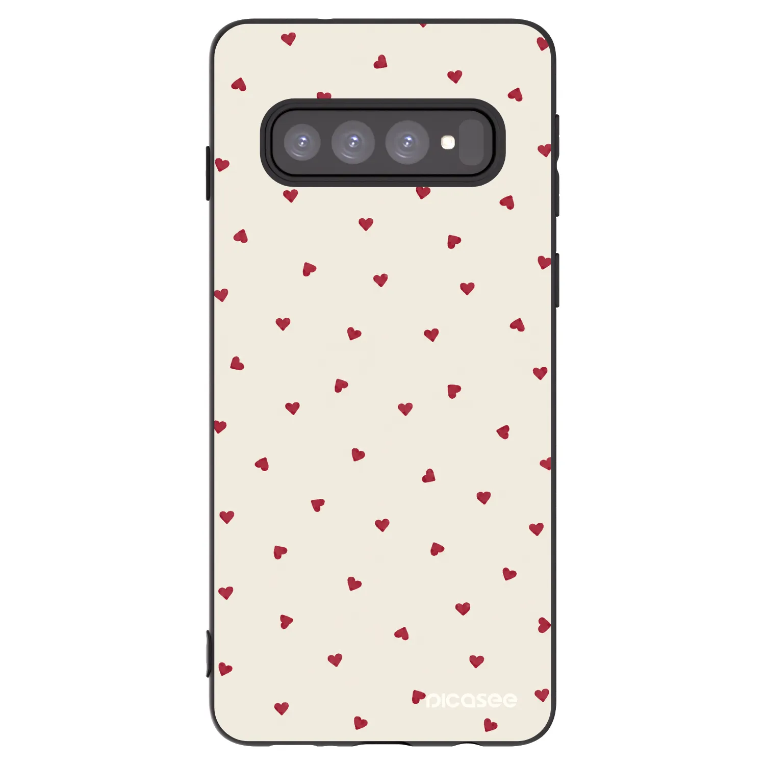 Picasee silikónový čierny obal pre Samsung Galaxy S10 G973 - Little Love