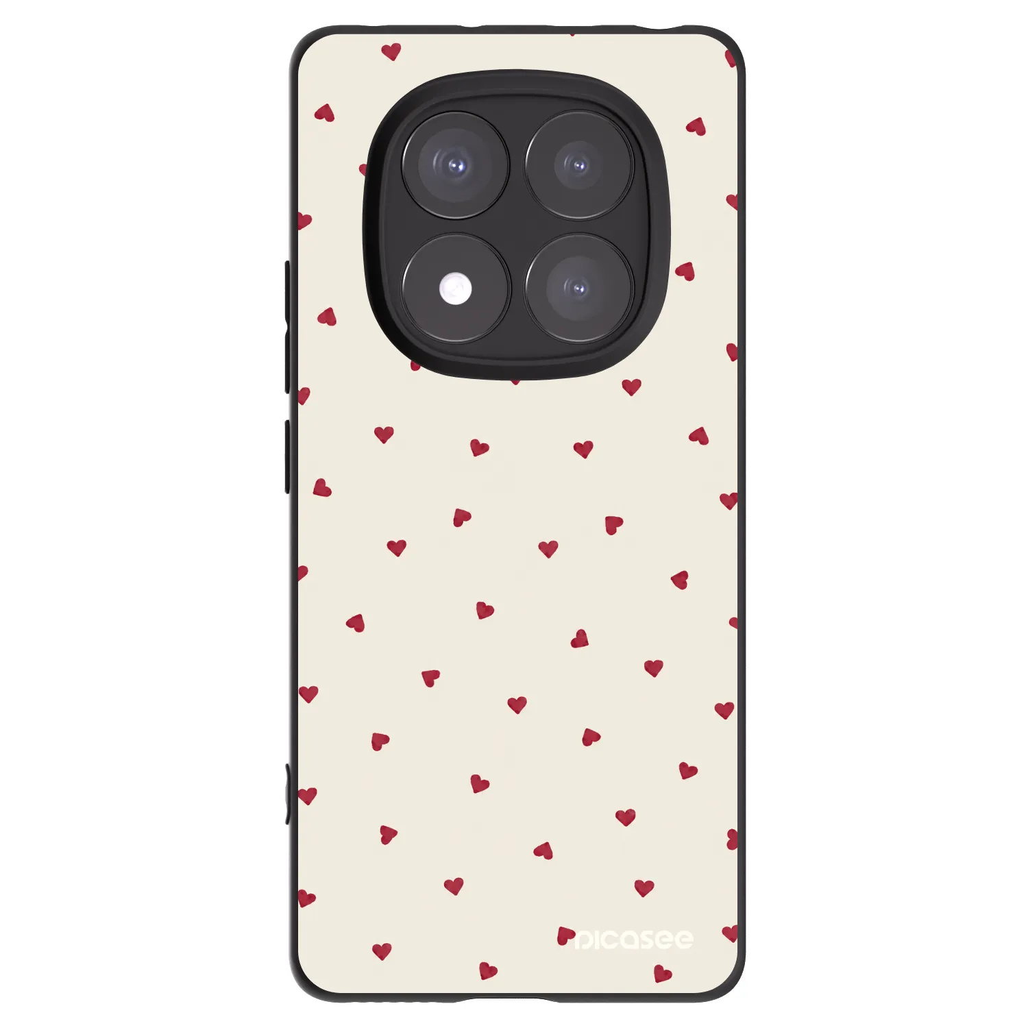 Picasee silikónový čierny obal pre Xiaomi Redmi Note 14 Pro 5G - Little Love