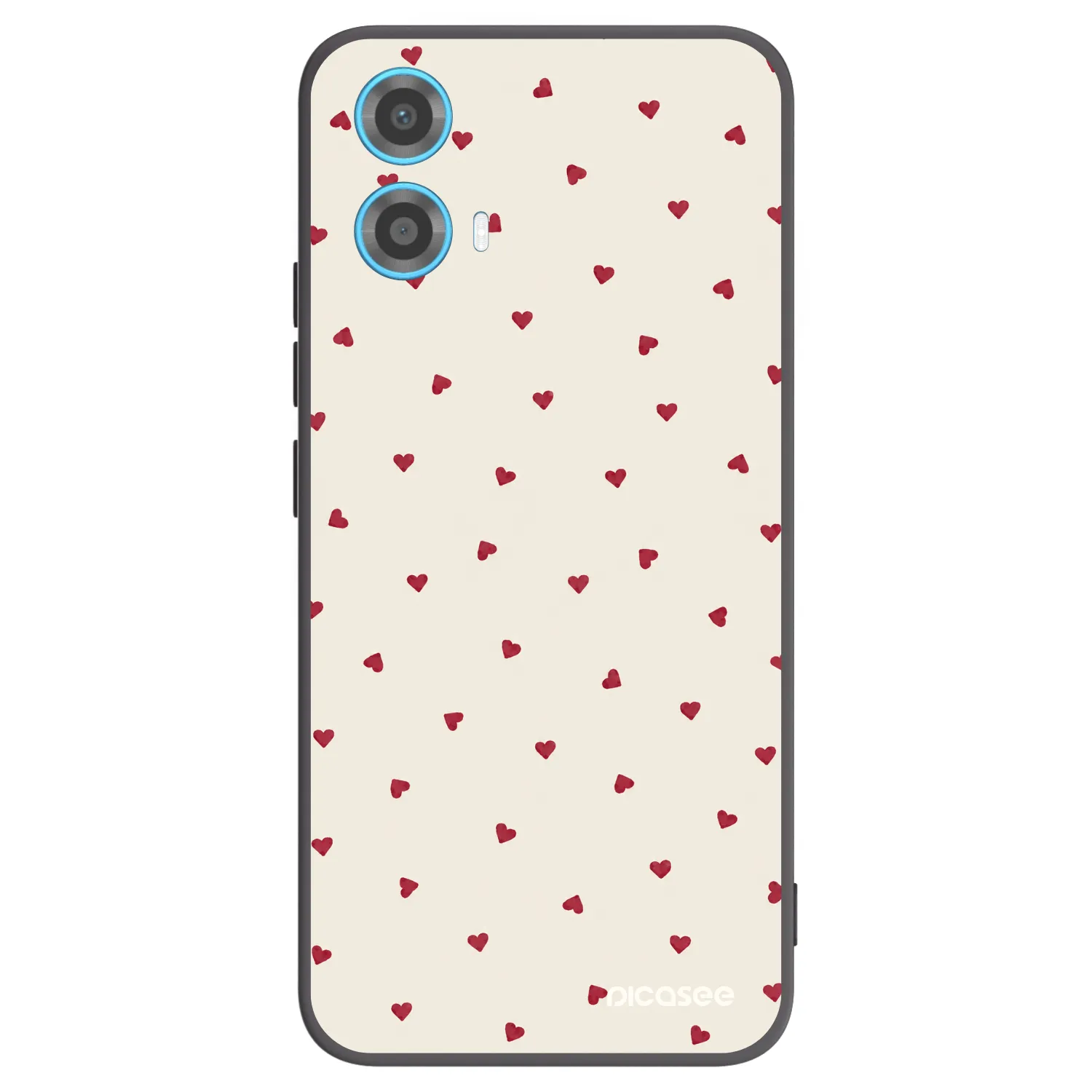 Picasee silikónový čierny obal pre Motorola Moto G34 5G - Little Love