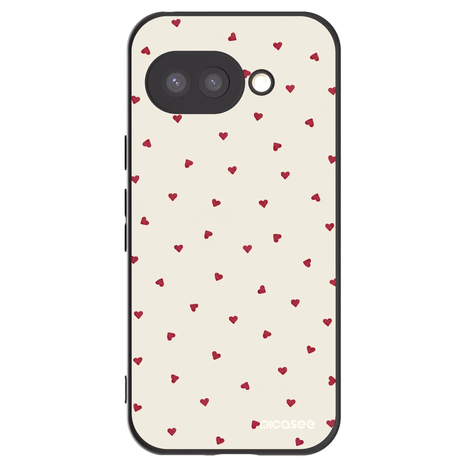 Picasee silikónový čierny obal pre Google Pixel 9a - Little Love