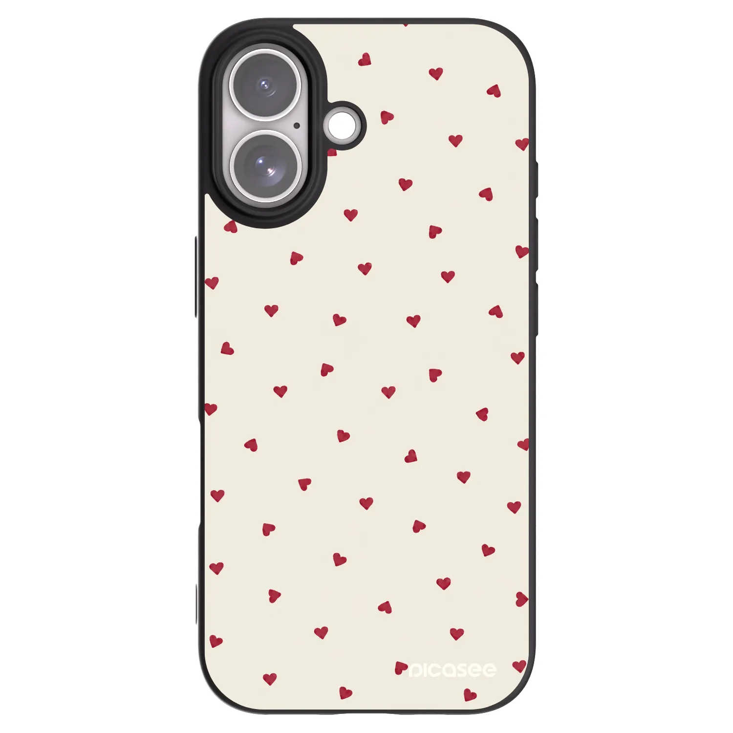 Picasee silikónový čierny obal pre Apple iPhone 17 - Little Love