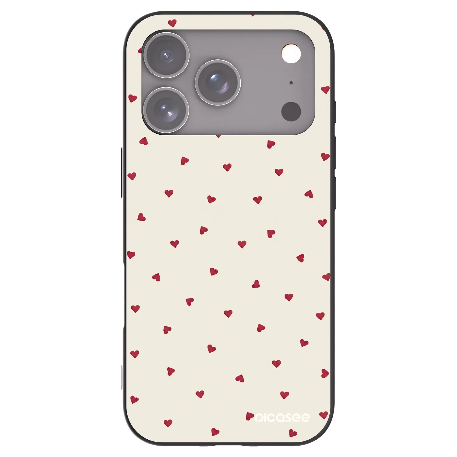 Picasee silikónový čierny obal pre Apple iPhone 17 Pro - Little Love