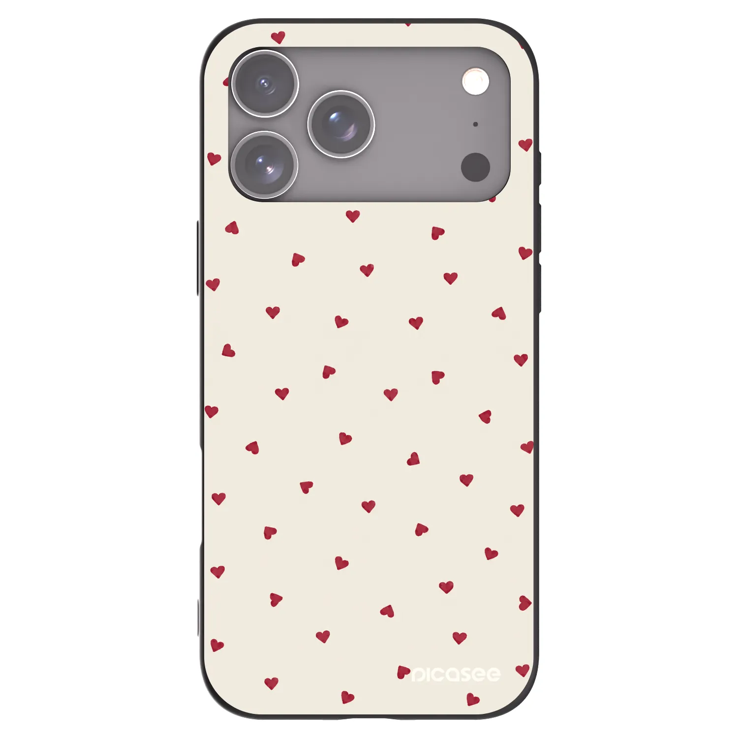 Picasee silikónový čierny obal pre Apple iPhone 17 Pro Max - Little Love