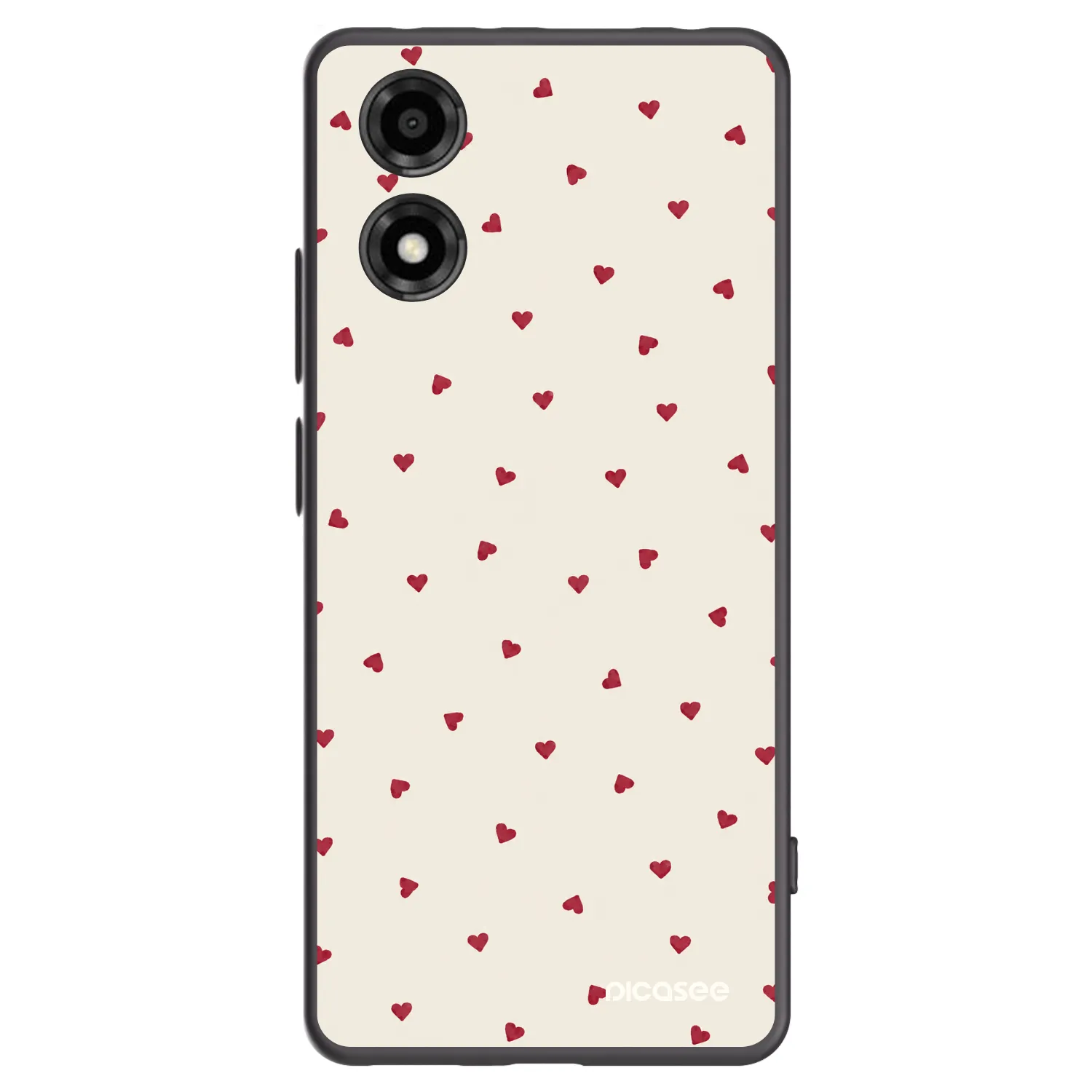 Picasee silikónový čierny obal pre Motorola Moto E14 - Little Love