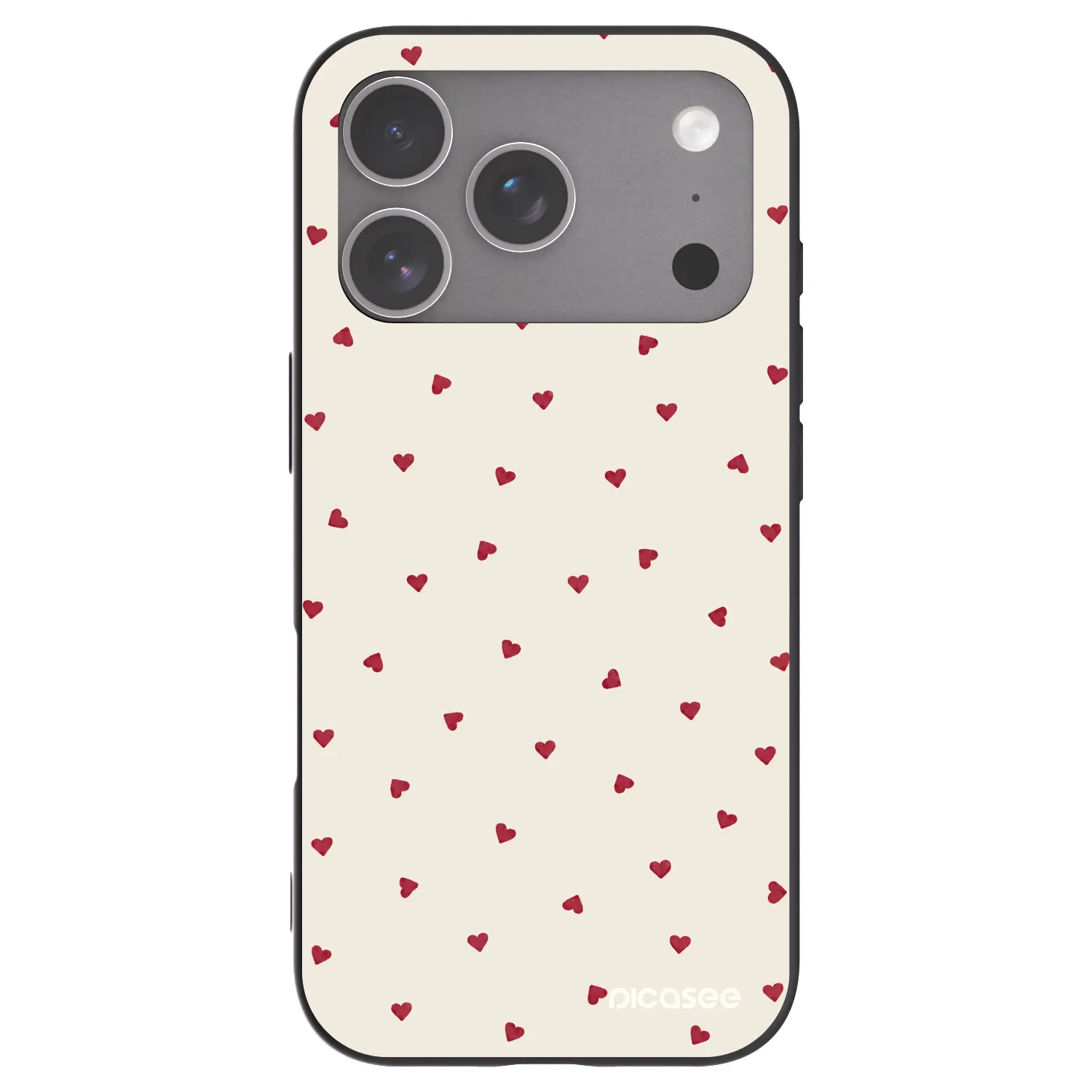 Picasee silikónový čierny obal pre Apple iPhone 18 Pro - Little Love
