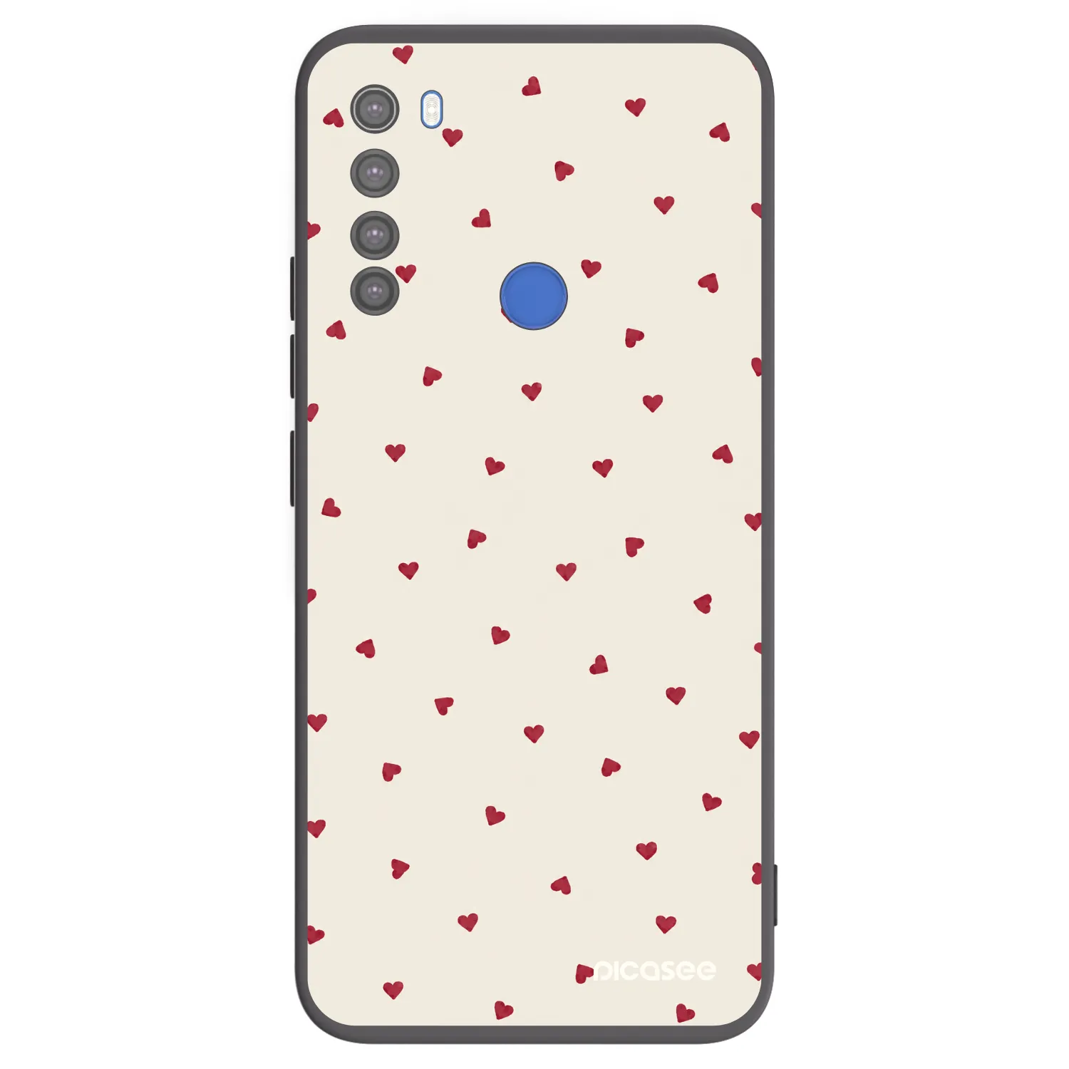 Picasee silikónový čierny obal pre Xiaomi Redmi Note 8T - Little Love
