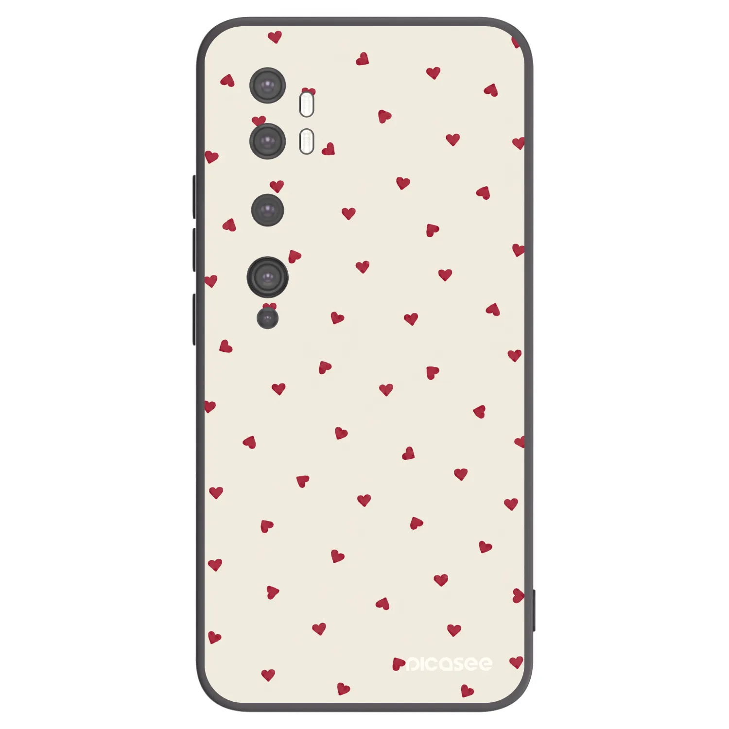 Picasee silikónový čierny obal pre Xiaomi Mi Note 10 (Pro) - Little Love