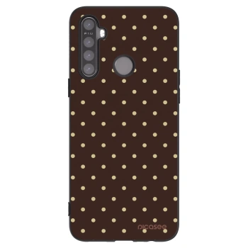 Picasee silikónový čierny obal pre Realme 5 - Vanilla Dots & Chocolate