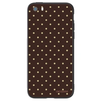 Obal pre Apple iPhone 5/5S/SE - Vanilla Dots & Chocolate