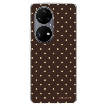 Obal pre Huawei P50 - Vanilla Dots & Chocolate