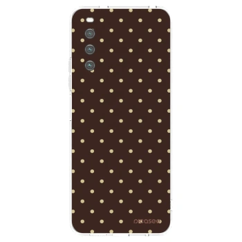 Obal pre Sony Xperia 10 IV 5G - Vanilla Dots & Chocolate