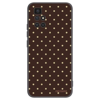 Picasee silikónový čierny obal pre Xiaomi Redmi 10 (2022) - Vanilla Dots & Chocolate