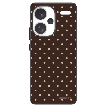 Picasee silikónový čierny obal pre Xiaomi Redmi Note 13 Pro+ 5G - Vanilla Dots & Chocolate