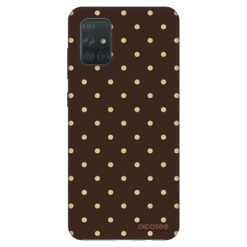 Obal pre Samsung Galaxy A71 A715F - Vanilla Dots & Chocolate