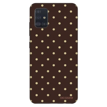 Obal pre Samsung Galaxy A51 A515F - Vanilla Dots & Chocolate