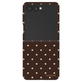 Obal pre Samsung Galaxy Z Flip7 5G - Vanilla Dots & Chocolate