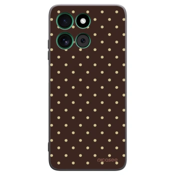 Picasee silikónový čierny obal pre Motorola Moto G57 Power - Vanilla Dots & Chocolate