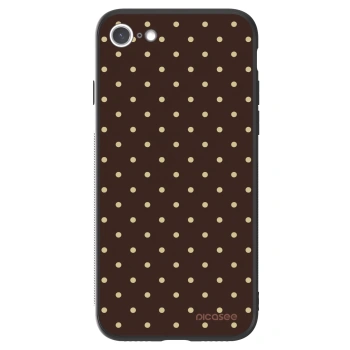 Picasee ULTIMATE CASE pro Apple iPhone 7 - Vanilla Dots & Chocolate