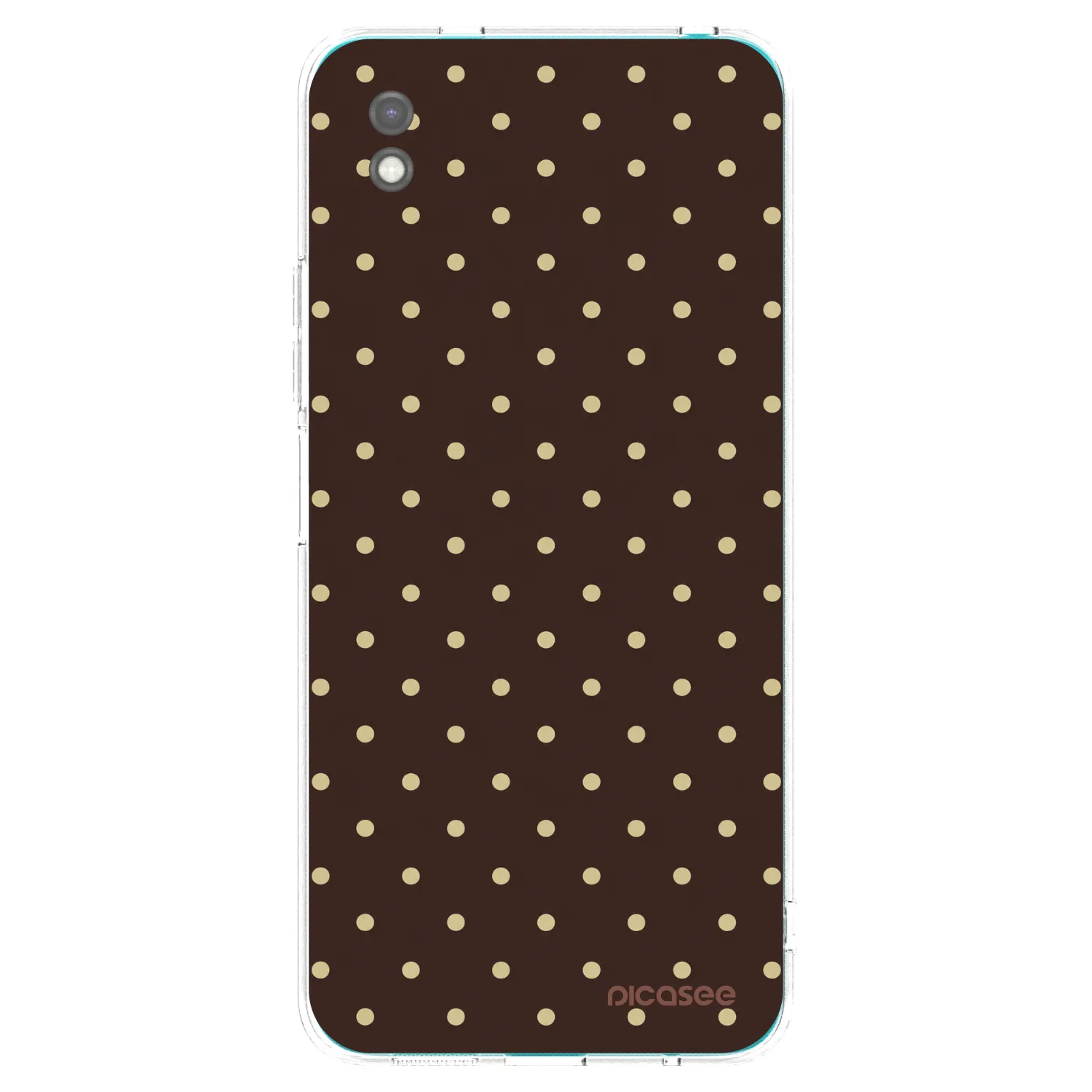 Picasee silikónový čierny obal pre Xiaomi Redmi 9A - Vanilla Dots & Chocolate