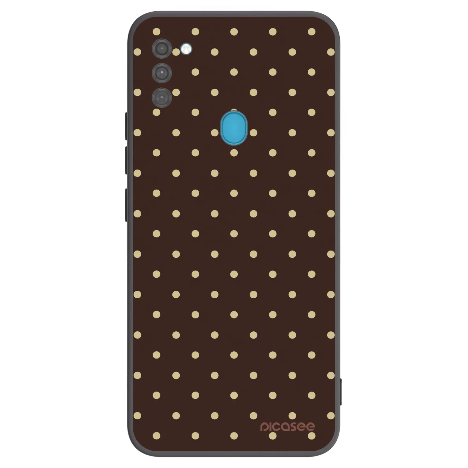 Picasee silikónový čierny obal pre Samsung Galaxy M11 - Vanilla Dots & Chocolate