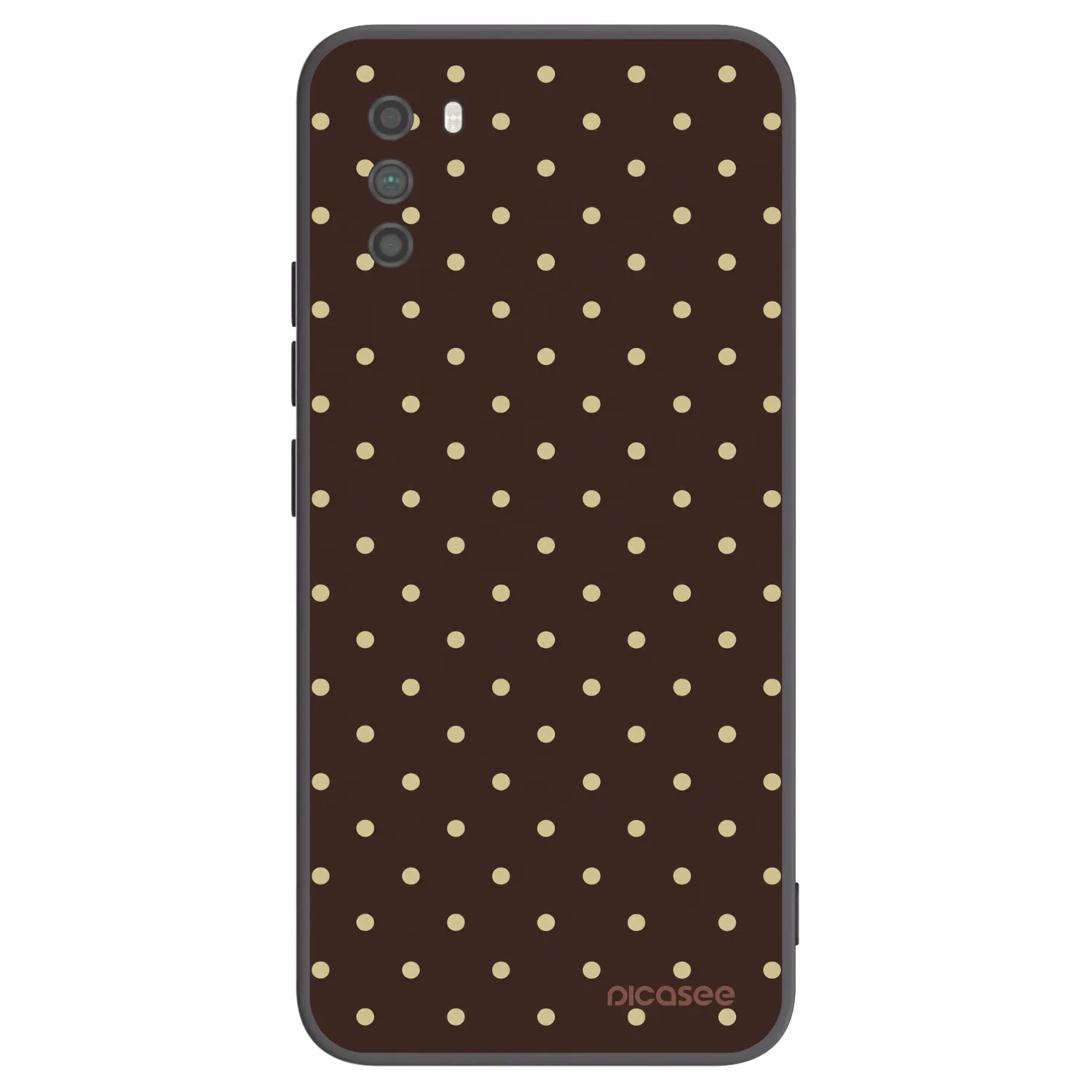 Picasee silikónový čierny obal pre Xiaomi Poco M3 - Vanilla Dots & Chocolate
