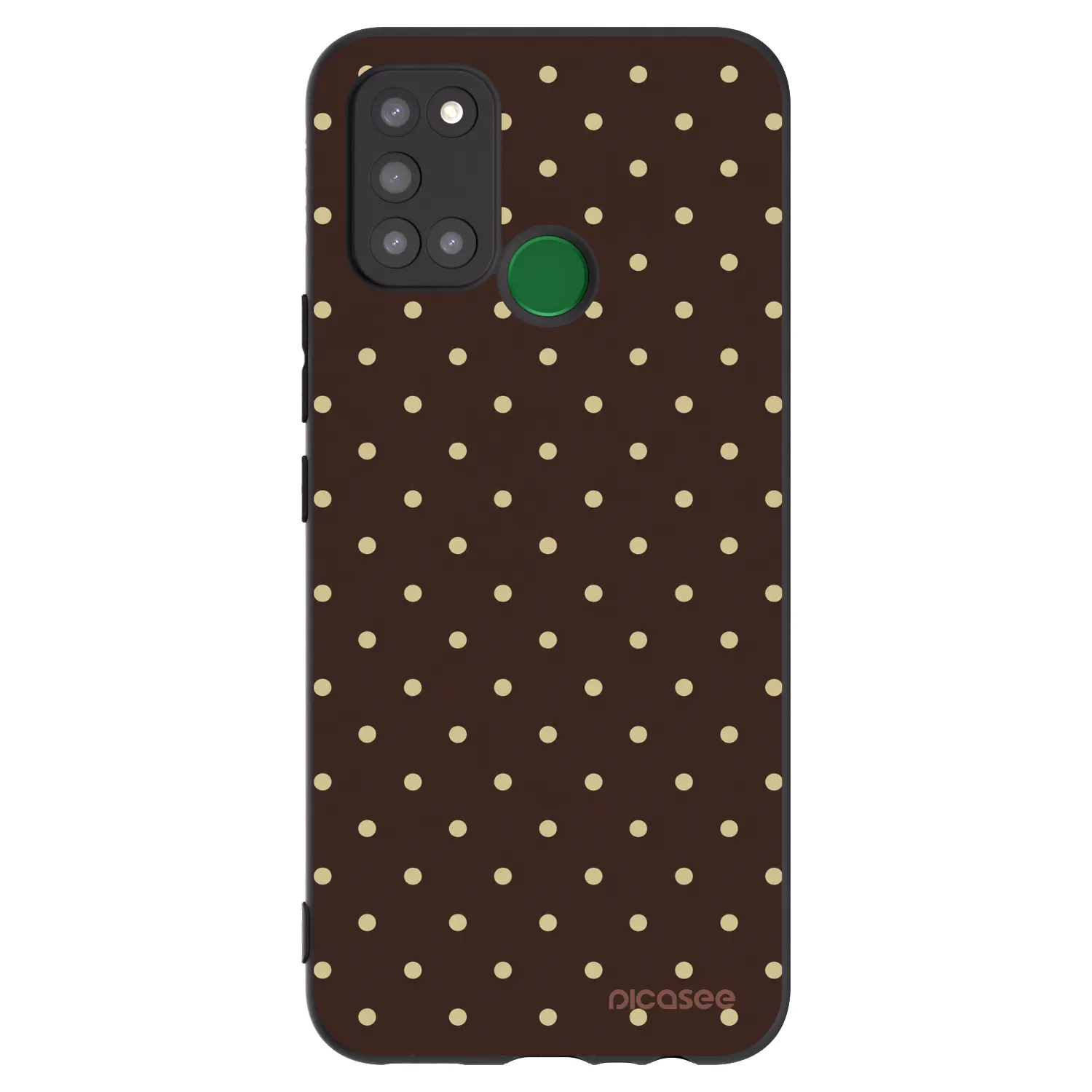 Picasee silikónový čierny obal pre Realme 7i - Vanilla Dots & Chocolate