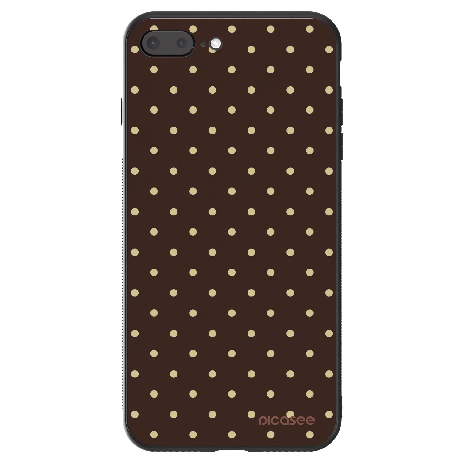 Picasee ULTIMATE CASE pro Apple iPhone 7 Plus - Vanilla Dots & Chocolate