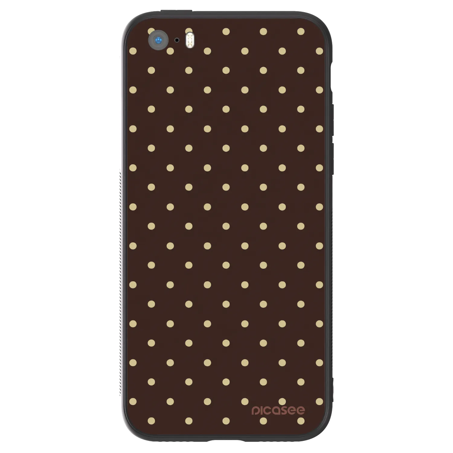 Picasee ULTIMATE CASE pro Apple iPhone 5/5S/SE - Vanilla Dots & Chocolate