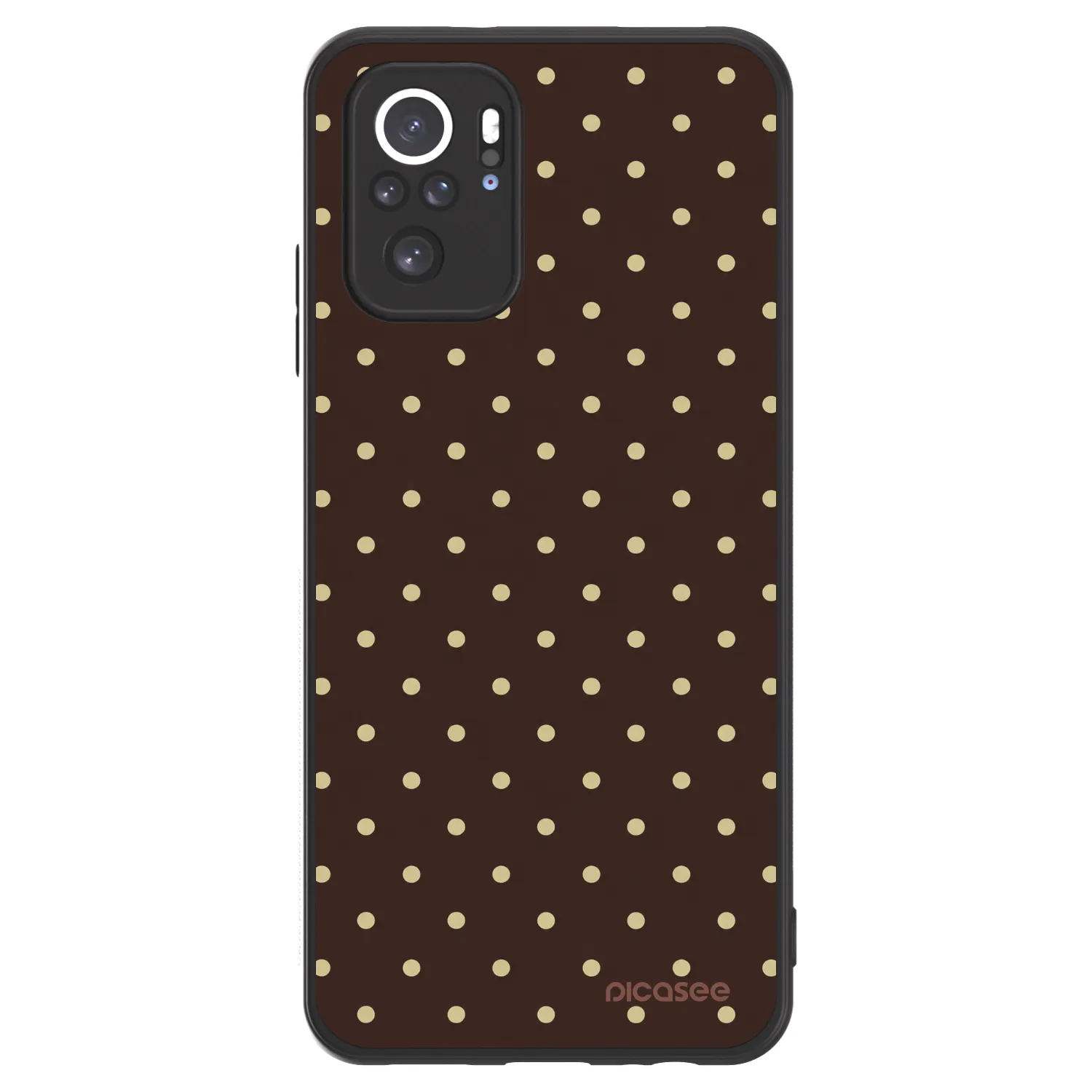 Picasee ULTIMATE CASE pro Xiaomi Redmi Note 10 - Vanilla Dots & Chocolate