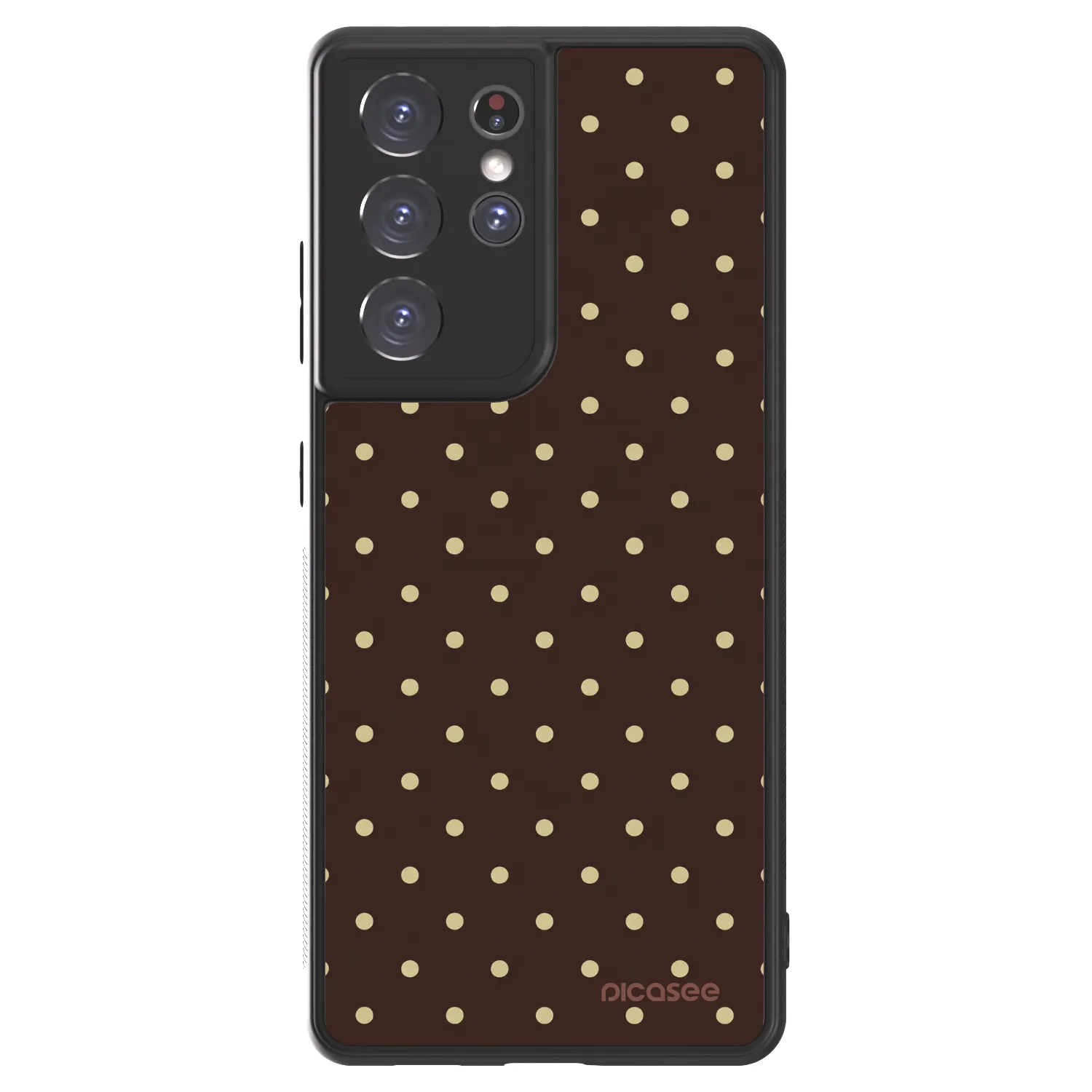 Picasee ULTIMATE CASE pro Samsung Galaxy S21 Ultra 5G G998B - Vanilla Dots & Chocolate