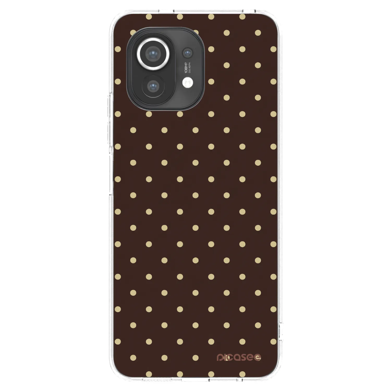 Picasee silikónový prehľadný obal pre Xiaomi Mi 11 - Vanilla Dots & Chocolate