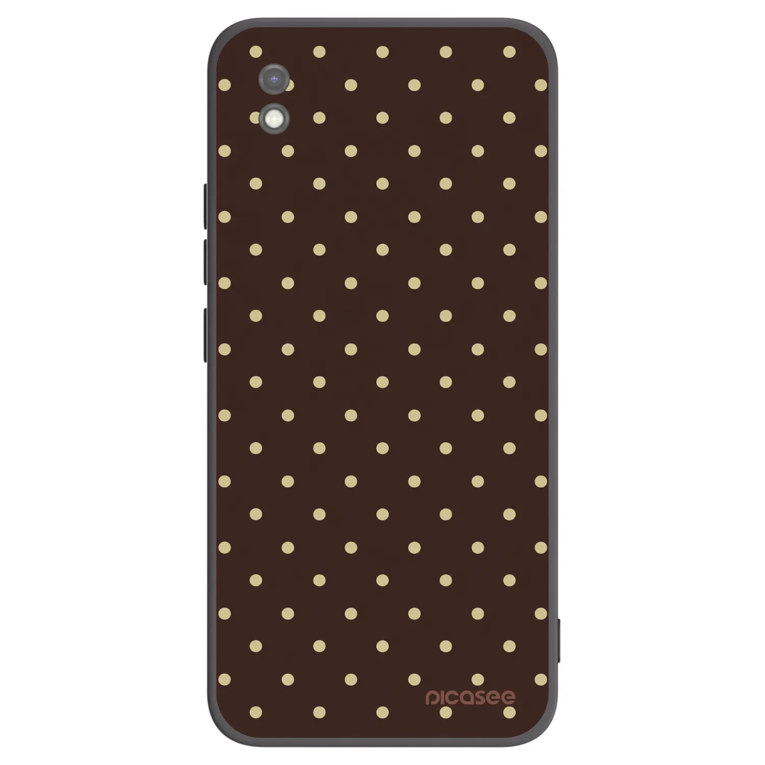 Picasee silikónový čierny obal pre Xiaomi Redmi 9AT - Vanilla Dots & Chocolate