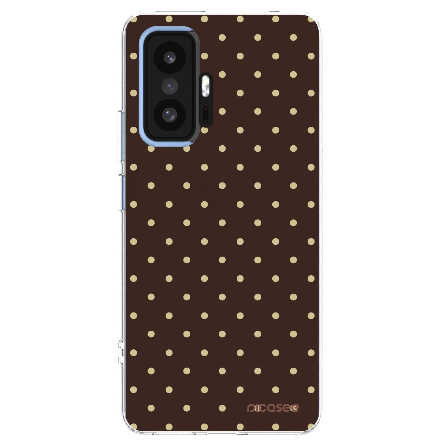 Picasee silikónový prehľadný obal pre Xiaomi 11T Pro - Vanilla Dots & Chocolate