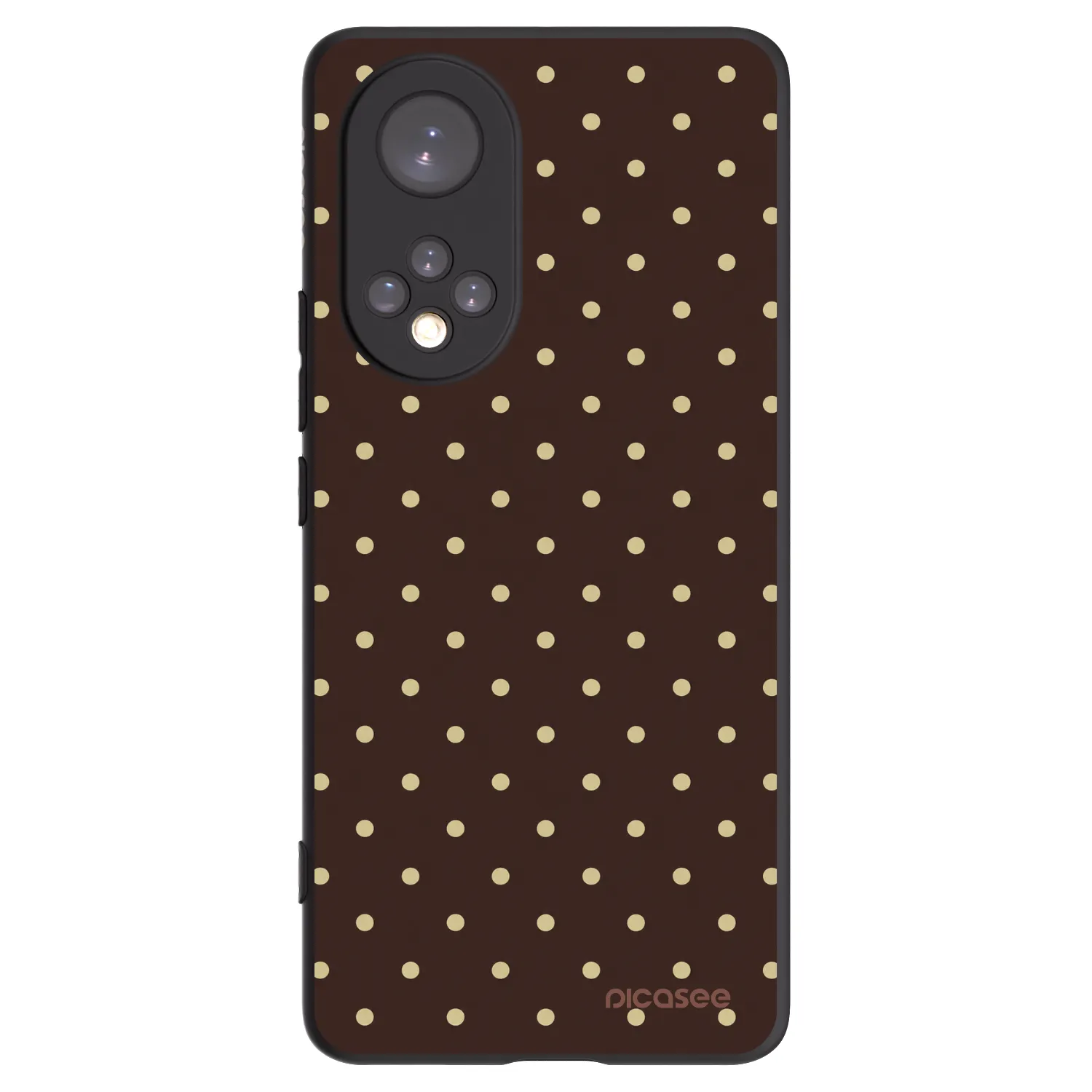 Picasee silikónový čierny obal pre Honor 50 5G - Vanilla Dots & Chocolate